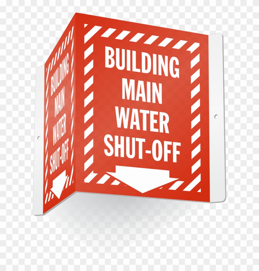 Building Main Water Shut Off Projecting Sign - Sign #306680