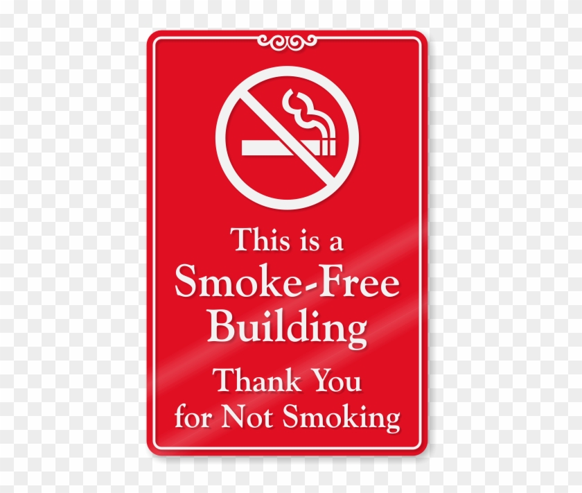 This Is Smoke Free Building Showcase Wall Sign - Smoke Free Property Signs #306800