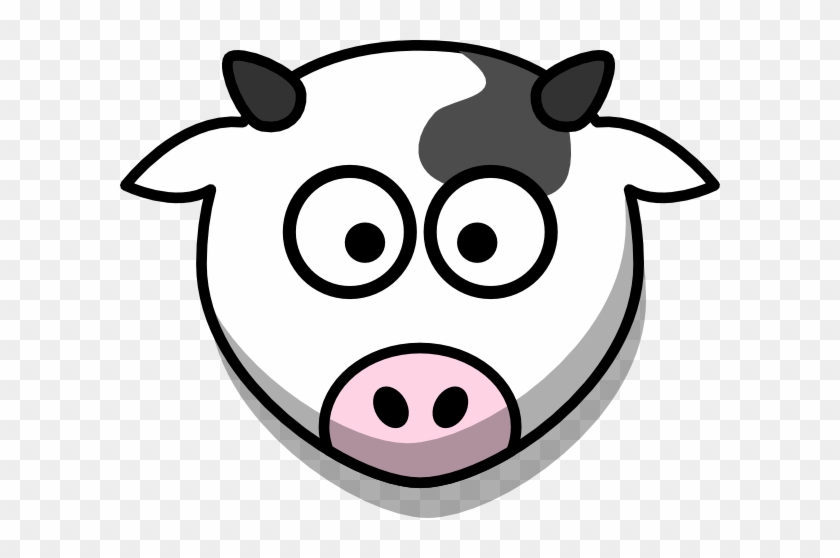 Cow Face Cartoon - Cow Face Cartoon #306810
