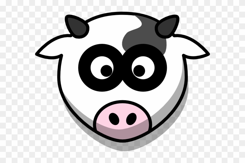 Imposing Ideas Cartoon Cow Face Clipart Head With Shadow - Imposing Ideas Cartoon Cow Face Clipart Head With Shadow #306811