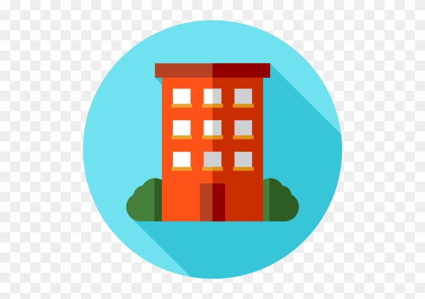 Free Buildings Icons - Building Flat Icon Png #306815