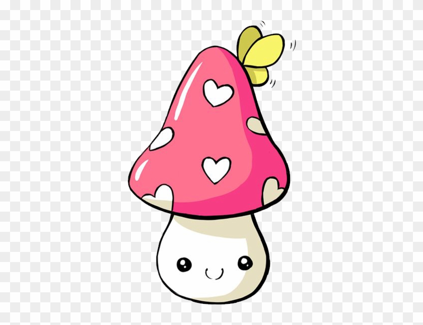 Drawing Mushroom Kavaii Illustration - Drawing Mushroom Kavaii Illustration #306875