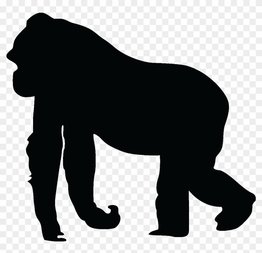Gorilla Silhouette Silhouette Gorilla Wall Â€¦ Pinteresâ€¦ - Animal Silhouettes #306870