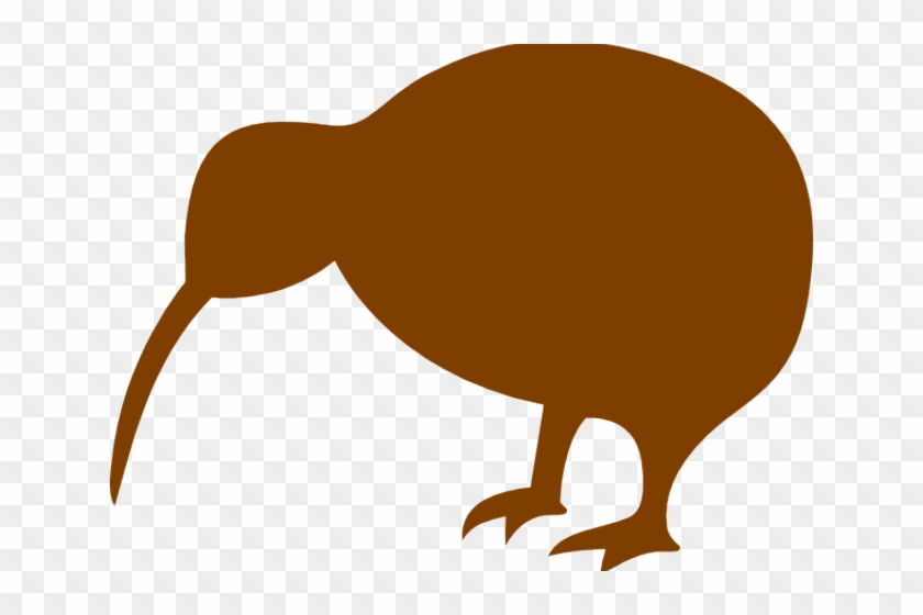 Kiwi Bird Clipart Tiki - Kiwi Bird Silhouette #306882