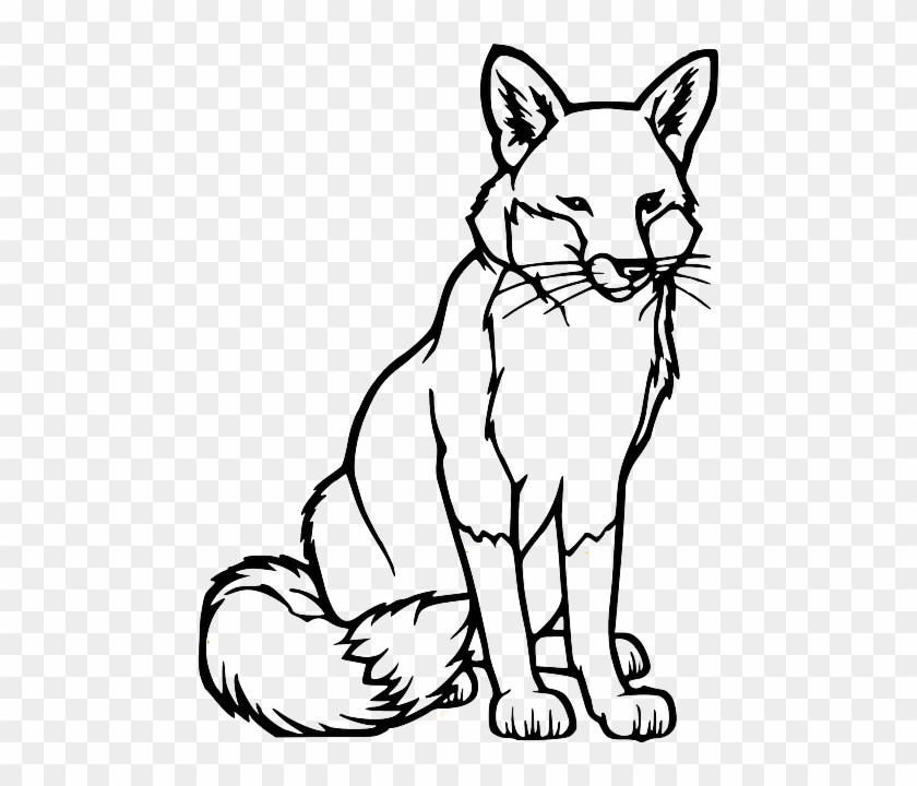 Free Images On Pixabay - Fox Coloring Page #306899