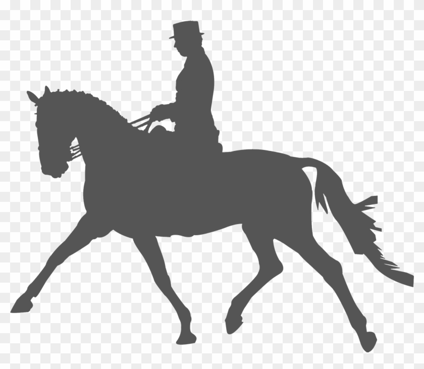 Horse Equestrianism Dressage Silhouette Clip Art - Horse Equestrianism Dressage Silhouette Clip Art #306956