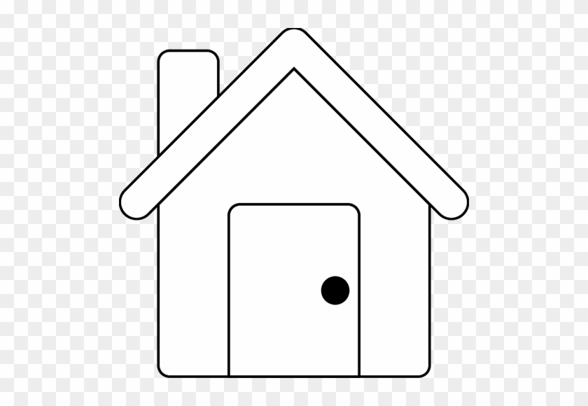 Dessin De Petite Maison House Line Art Barretr - House Vector Png White #307119