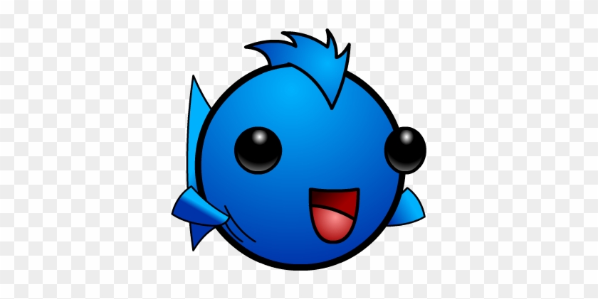 Simple Fat Cartoon Fish Fat Cartoon Fish Pictures To - Fat Blue Fish #307138