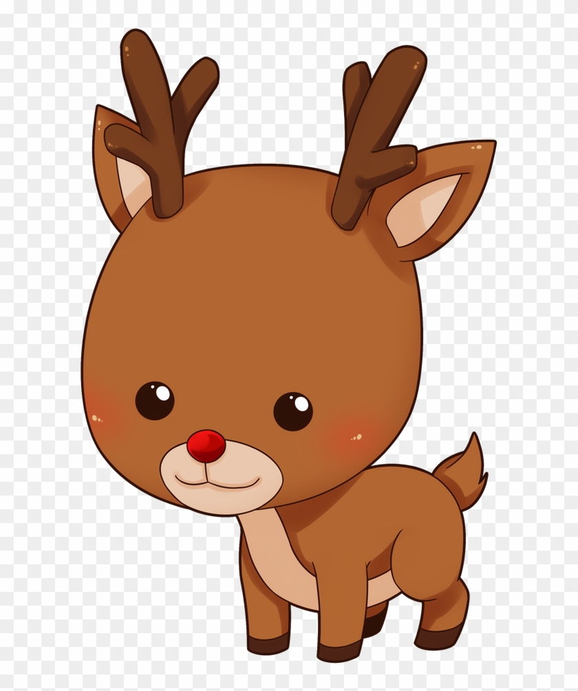 cartoon clipart reindeer