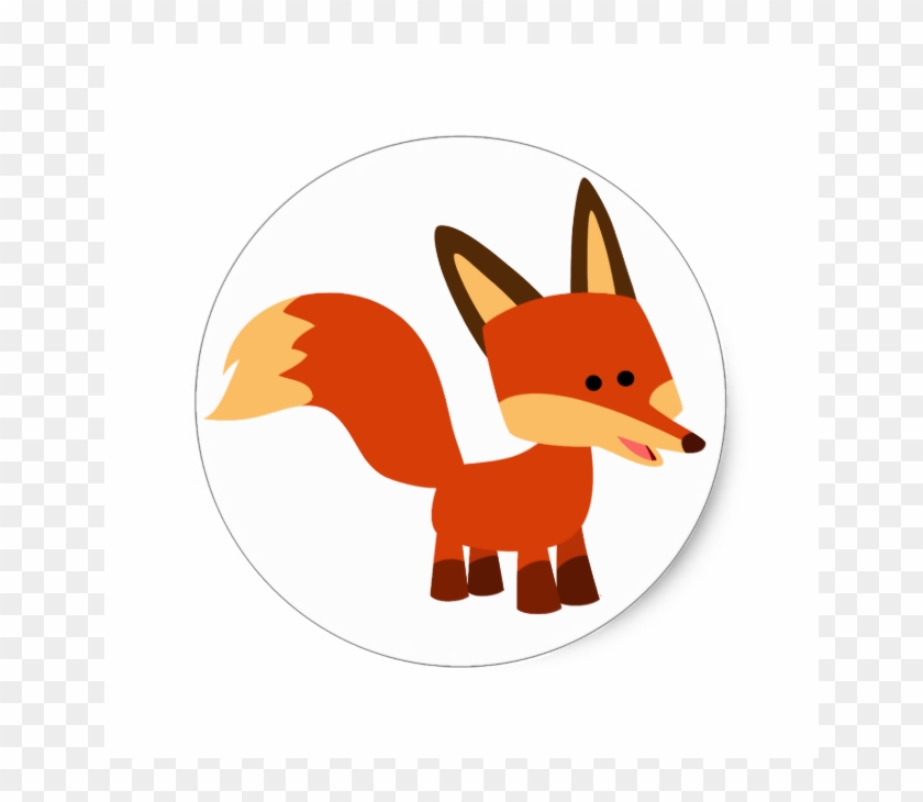 Cute Astute Cartoon Fox Sticker - Vulpini #307230