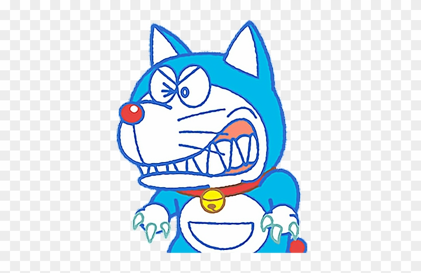 Cute Doraemon Halloween Wolf Werewolf - Gray Wolf #307263