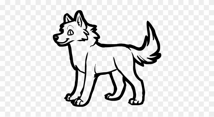Free Wolf Line Art For Adoptables - Adoptable Wolf Lineart Transparent #307268
