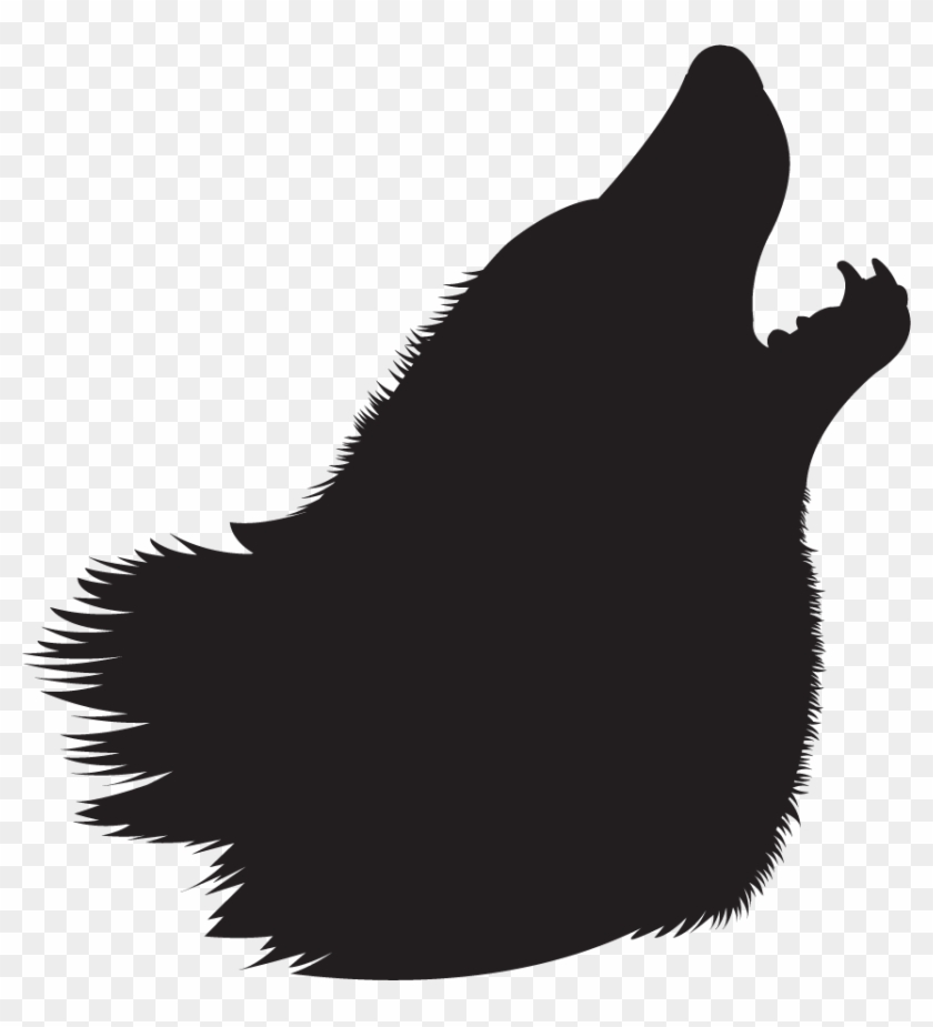 Clip Art Animals Four Legged Mammals Howling Wolf Silhouette - Punxsutawney Phil #307284