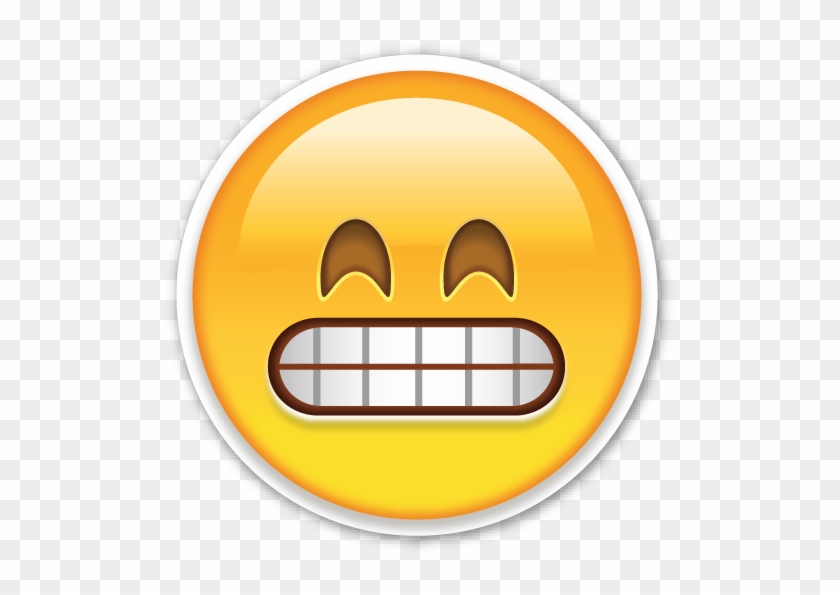 Sonriendo Con Cara Sonriente De Ojos - Emojis Png #307481