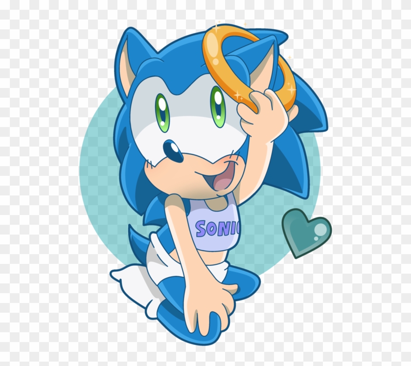 Hedgehog Clipart Cute Anime - Baby Sonic The Hedgehog #307552