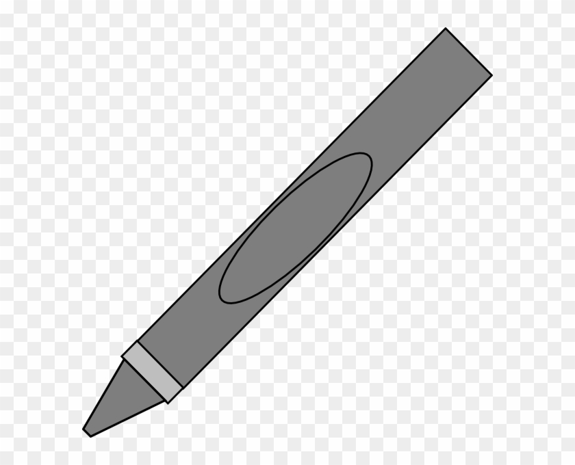 Gray Crayon Clip Art At Vector Clip Art - Gray Crayon Clip Art At Vector Clip Art #307587