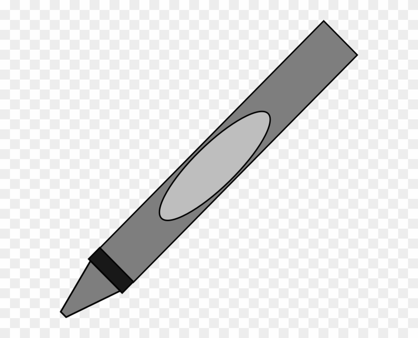 Gray Crayon Clip Art At Clker - Gray Crayon Clipart #307597