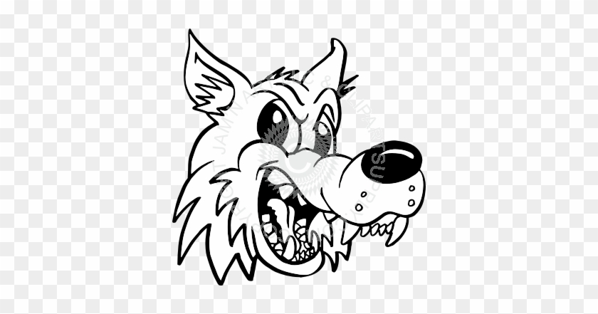 Cartoon Wolf Head Drawing - Free Transparent PNG Clipart Images Download