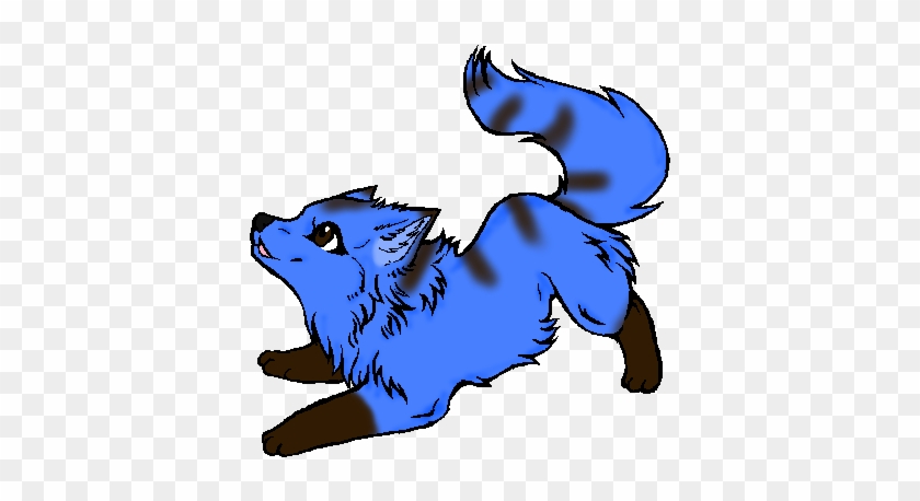 Frost Wolf Pup Form By Tammiikat - Anime Blue Wolf Pup #307742