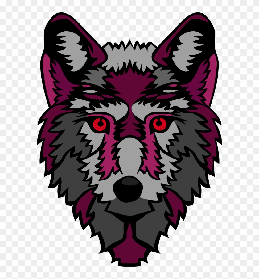 Wolf Head Stylized - Custom Wolf Face Shower Curtain #307782