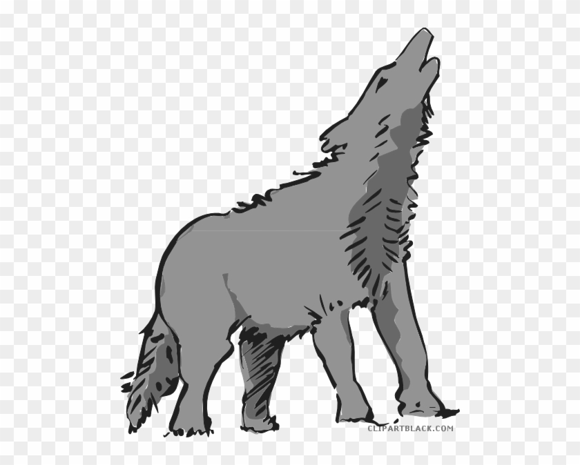 Howling Wolf Animal Free Black White Clipart Images - Howling Wolf Animal Free Black White Clipart Images #307800