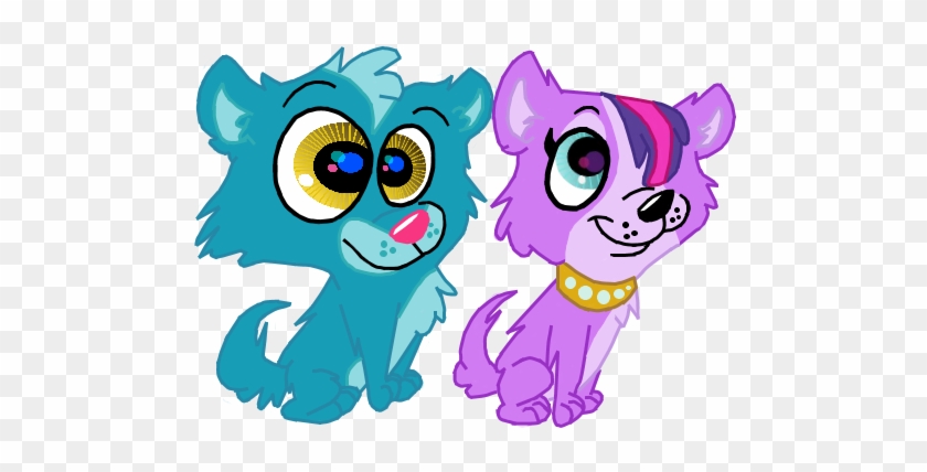 Lps Sunil And Zoe Wolf Pups Vector By Varg45 - Cartoon #307848