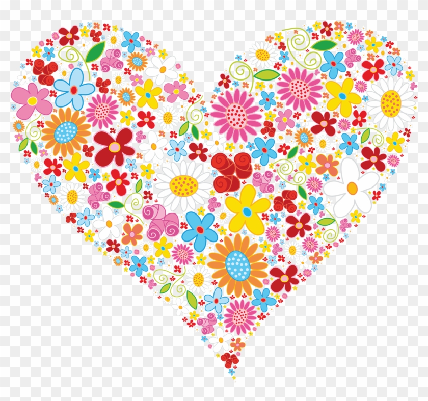 Hearts And Flowers Clip Art #307913