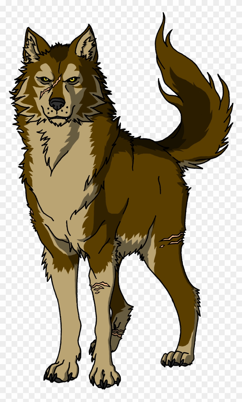 Brown wolf anime