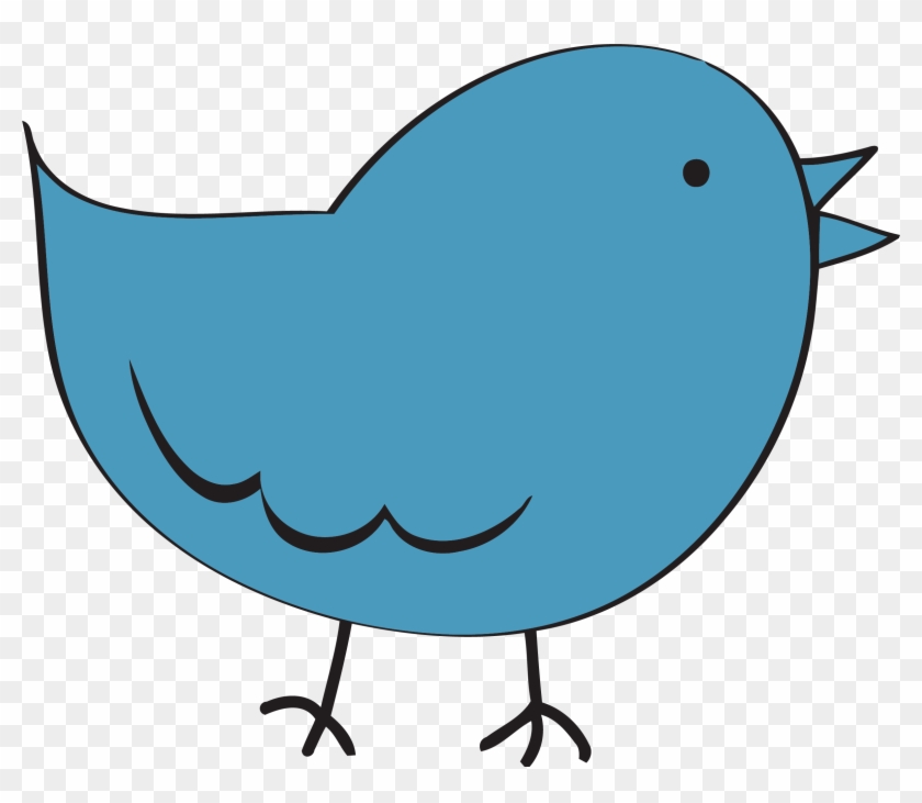 Steel Blue Cute Bird Fat Clipart Png - Transparent Bird Free Clipart #307958