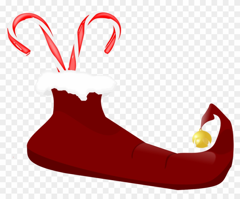 Free Christmas Stocking Clip Art - Baston Caramelo De Navidad #307959
