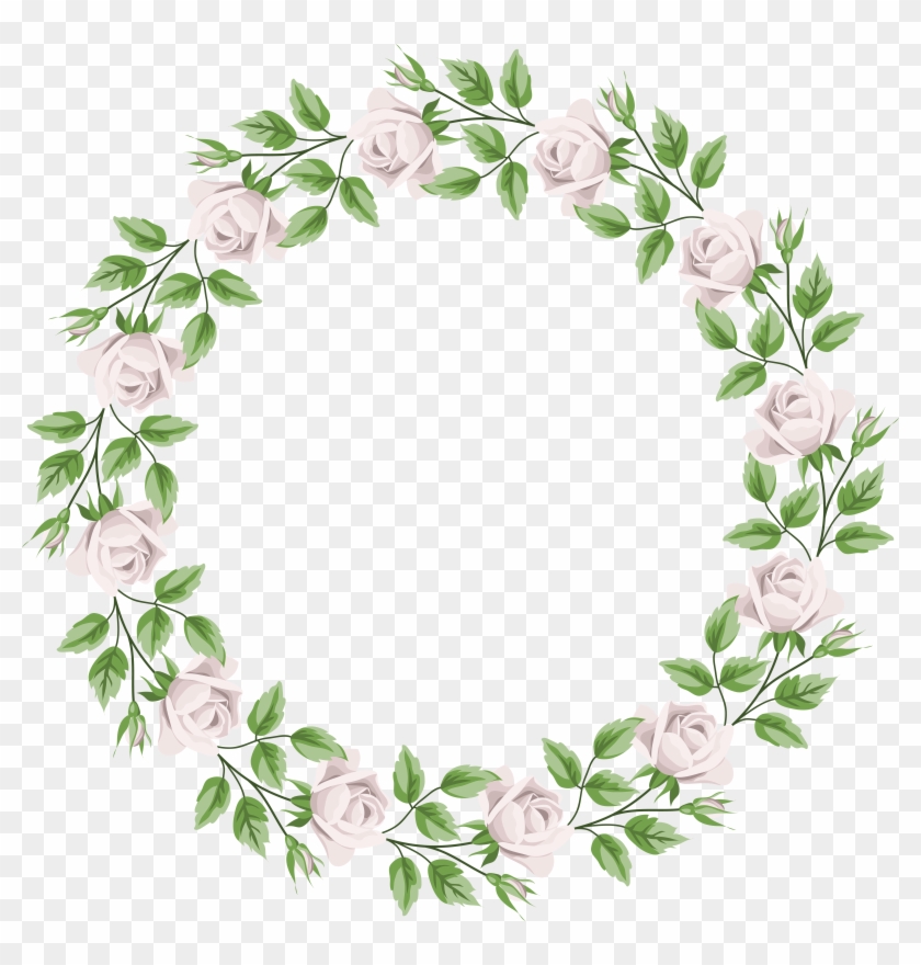 White Rose Border Frame Transparent Png Clip Art - White Rose Border Frame Transparent Png Clip Art #307983