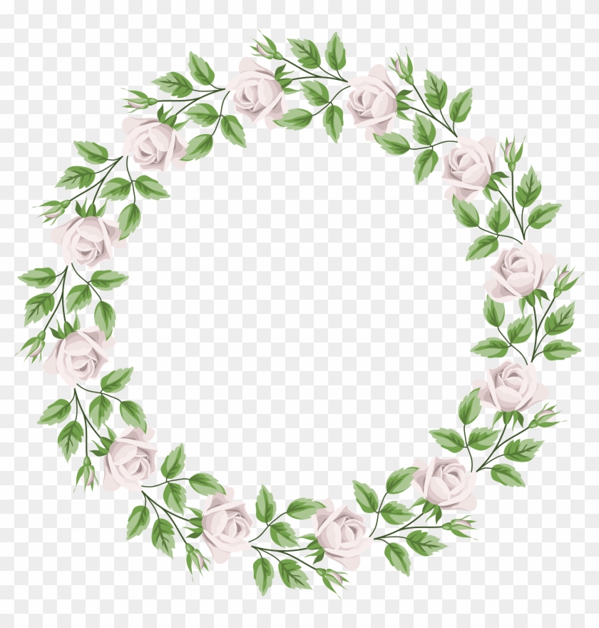 White Rose Border Frame Transparent Png Clip Art - White Rose Border Frame Transparent Png Clip Art #307983