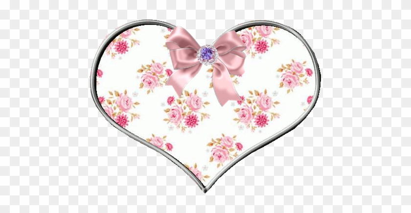 Corazones Png Con Flores - Tissu Tilda Rose White #307973