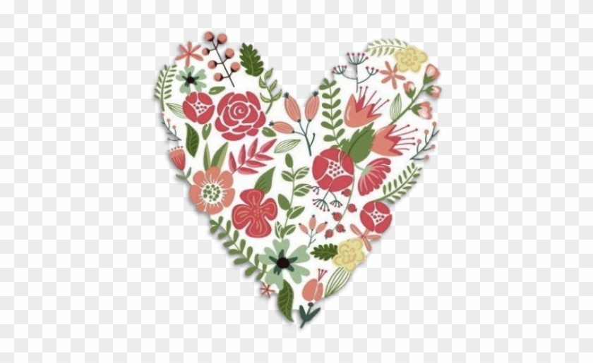 Corazón Con Flores - Corazón Con Flores #307984