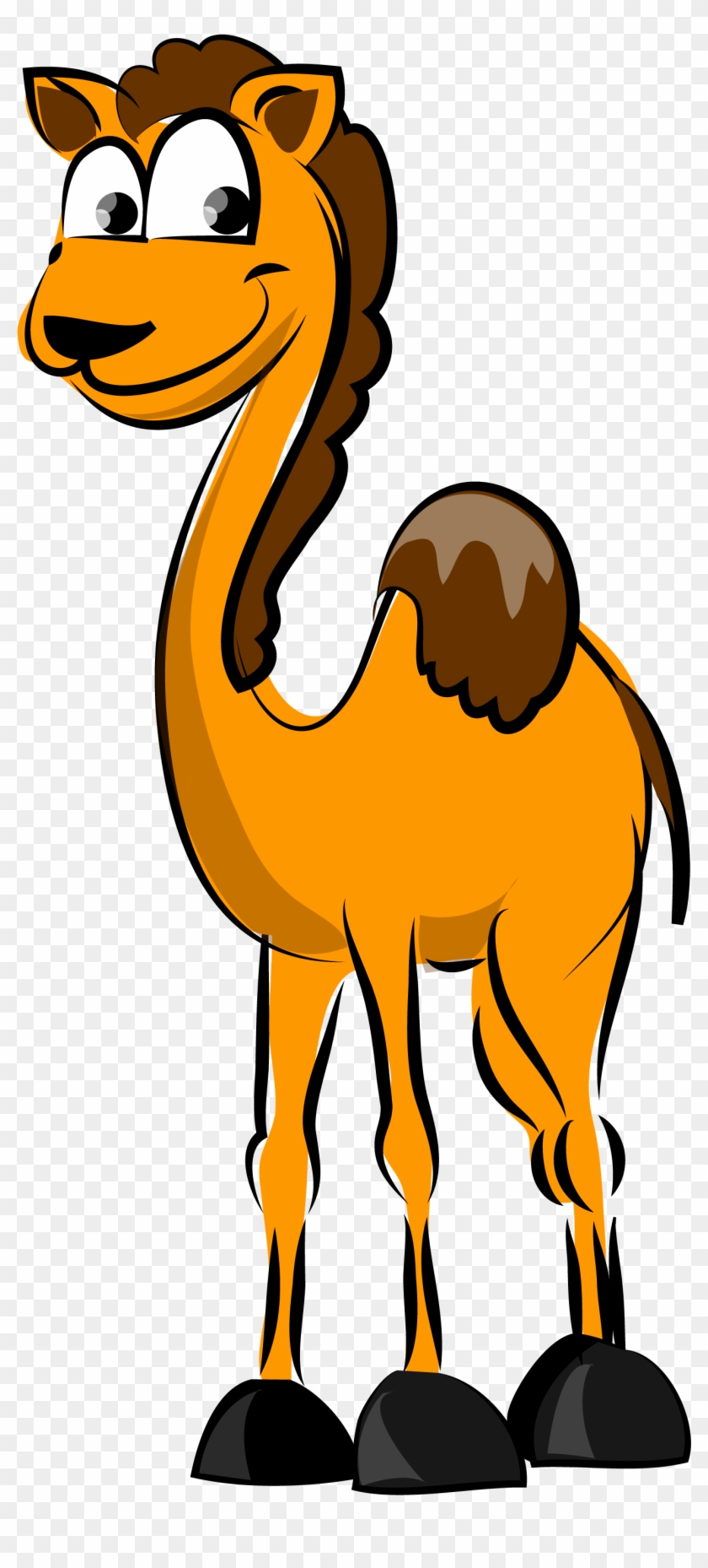 Camel Cartoon Hand-painted Big Eyes Vector - Illustration #307996