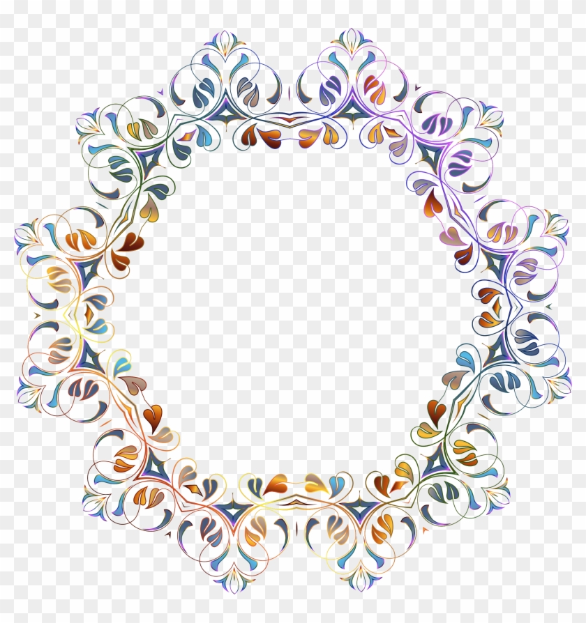 Flourish Frame 23 - Flower Frame Background Transparent #308017