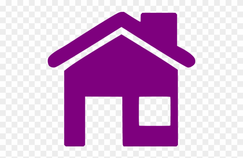 Hosue Clipart Purple - Home Icon Png Brown #308060