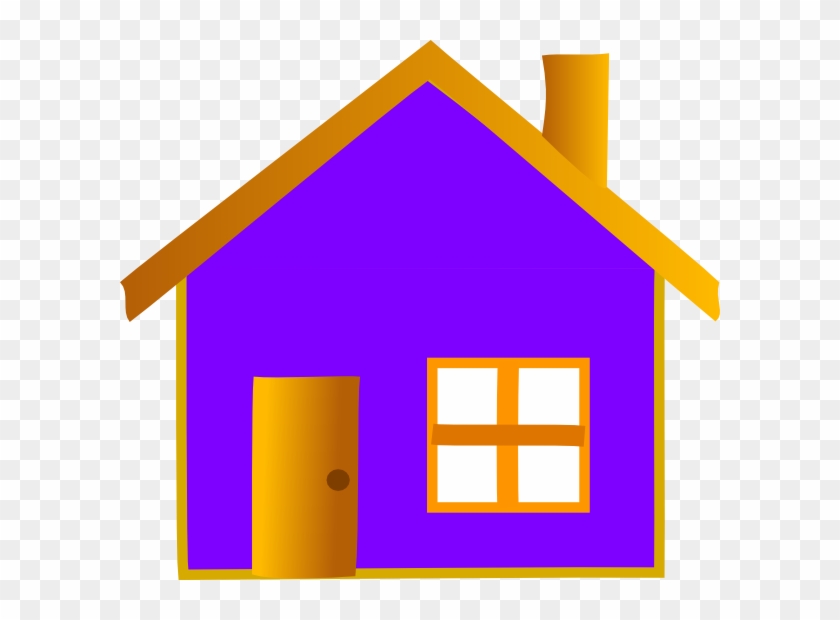 Home Clip Art - Purple House Clipart #308065