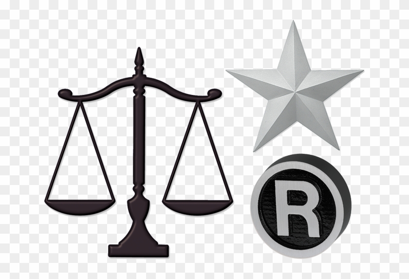 Cast Aluminum & Bronze Legal Symbols - Scales Of Justice Symbol #53254