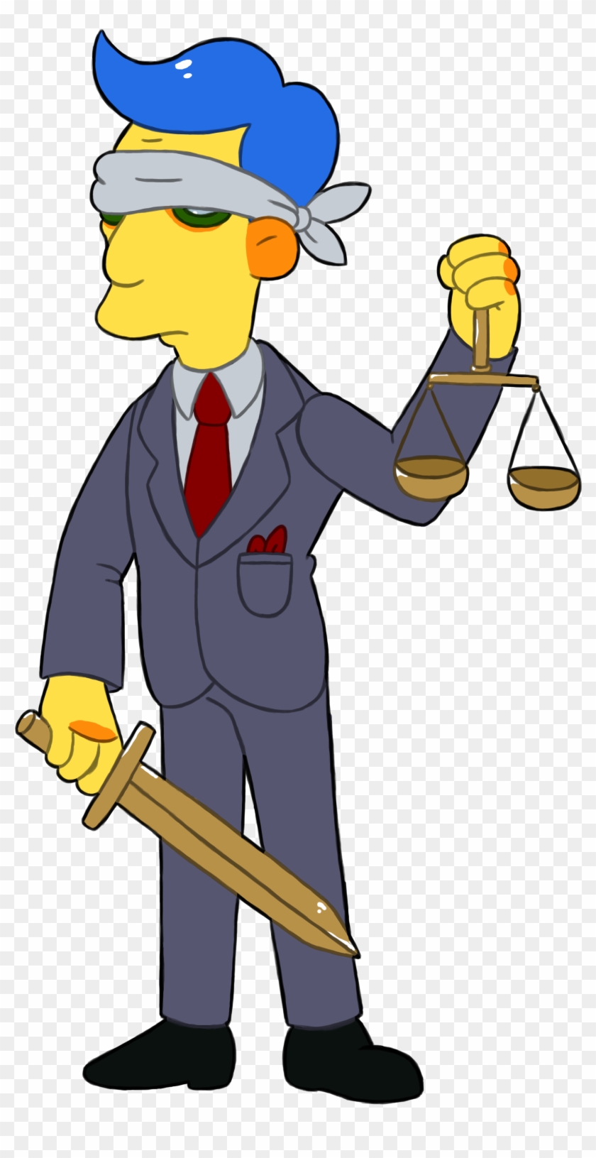 Blue Haired Lawyer Sticker By Garrett-strangelove - The Simpsons #53772