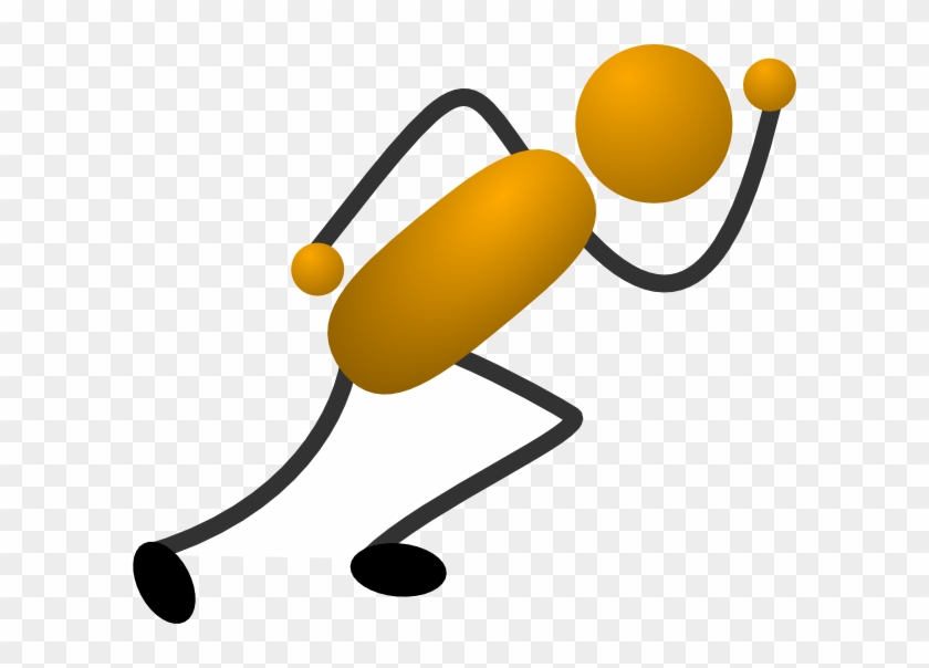 Running Stick Figures Clip Art Stick Figure Clip Art - Cartoon Stick Figure Runner #53792