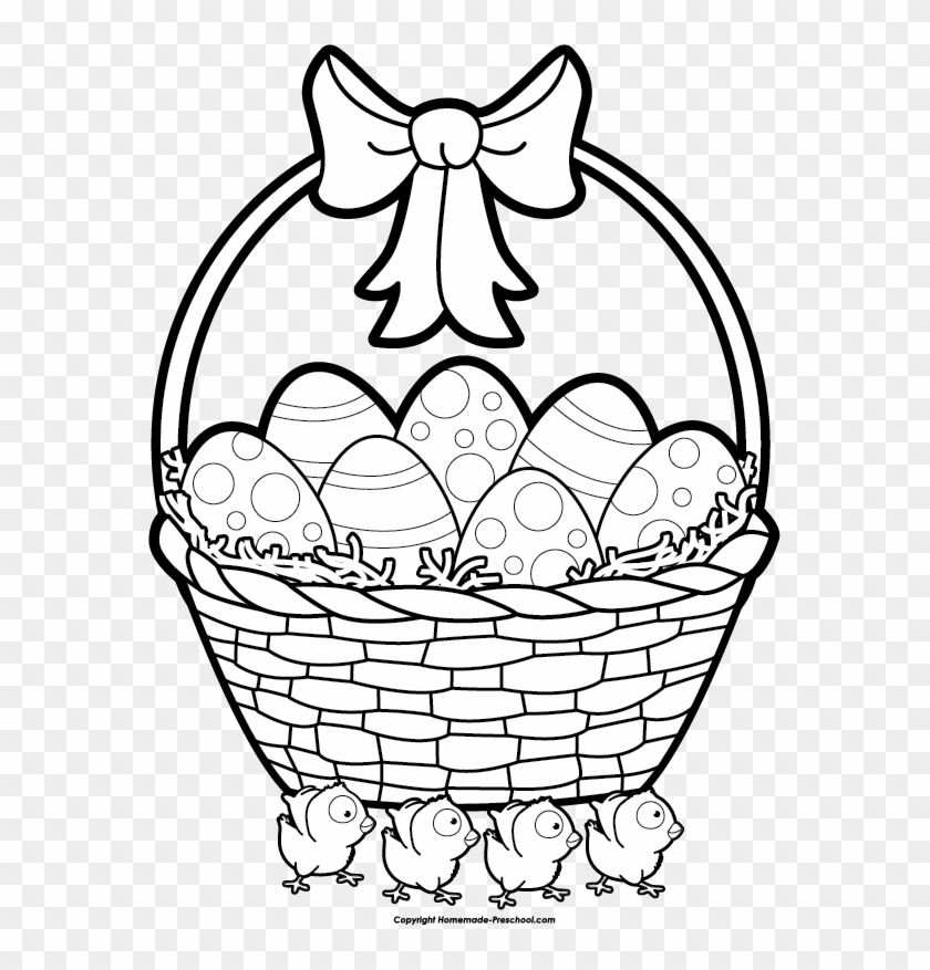 Apple Basket Clipart - Draw A Easter Basket #53848