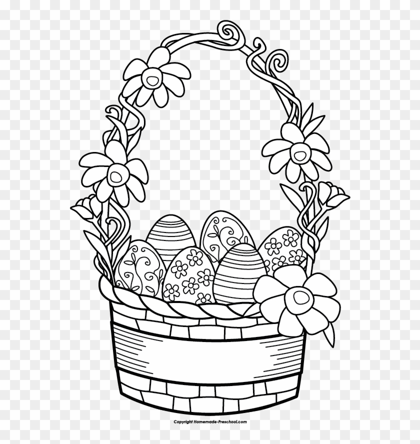 Free Easter Basket Clipart - Draw An Easter Basket #53863