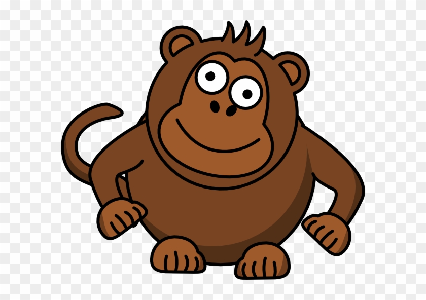 Monkey Svg Clip Arts 600 X 512 Px - Cheeky Monkey Plain A5 Unlined Notebook [book] #53961