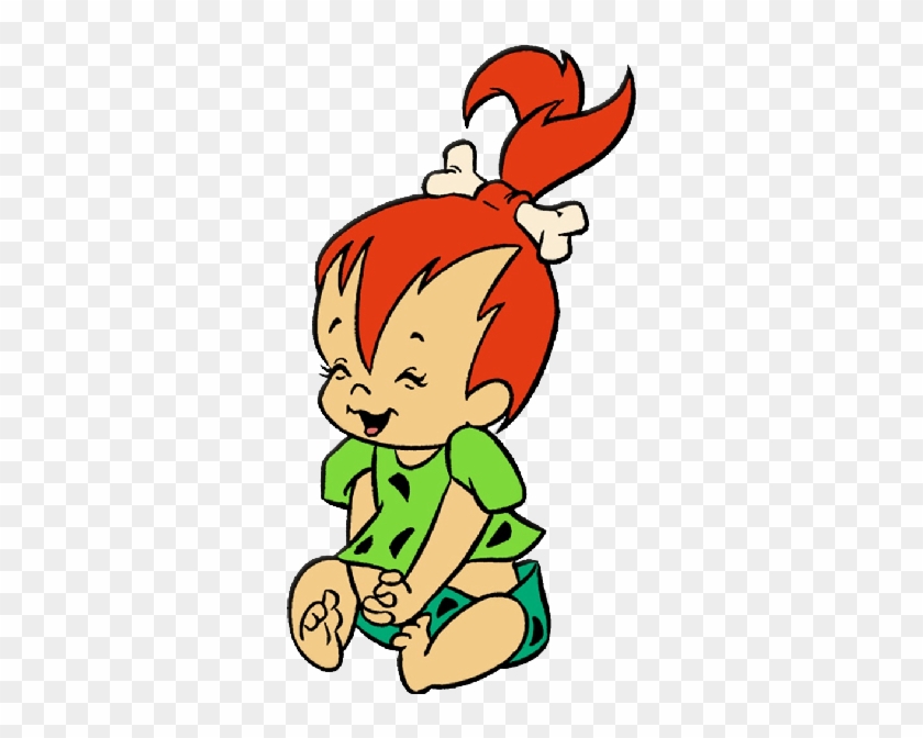 Baby Flintstones Baby Cartoon Characters Baby Clip - Pebbles Flintstone Vector #54023