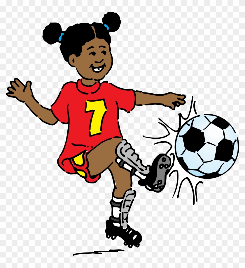 Law Public Domain Clip Art Free - Playing Soccer Clipart #54044