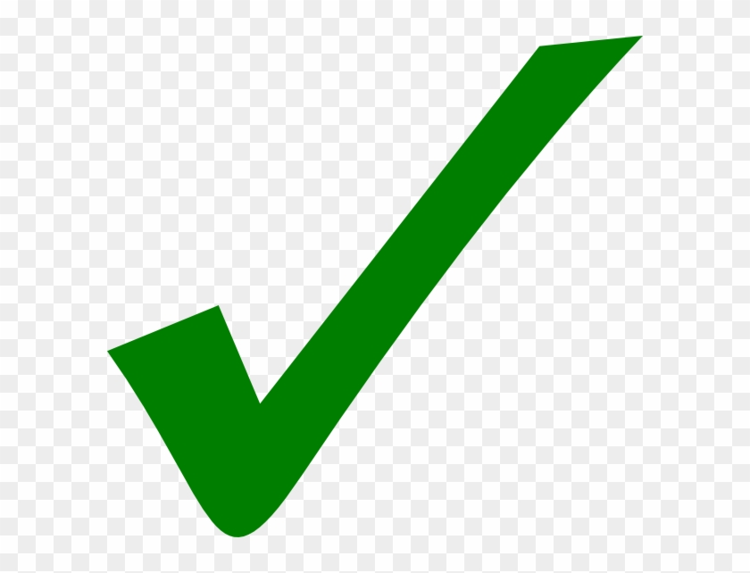 Green Check Mark Transparent #54235