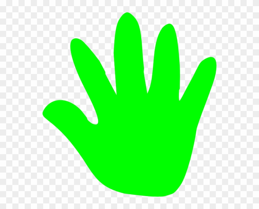 Right Hand Clip Art At Clker - Green Left Hand #54269