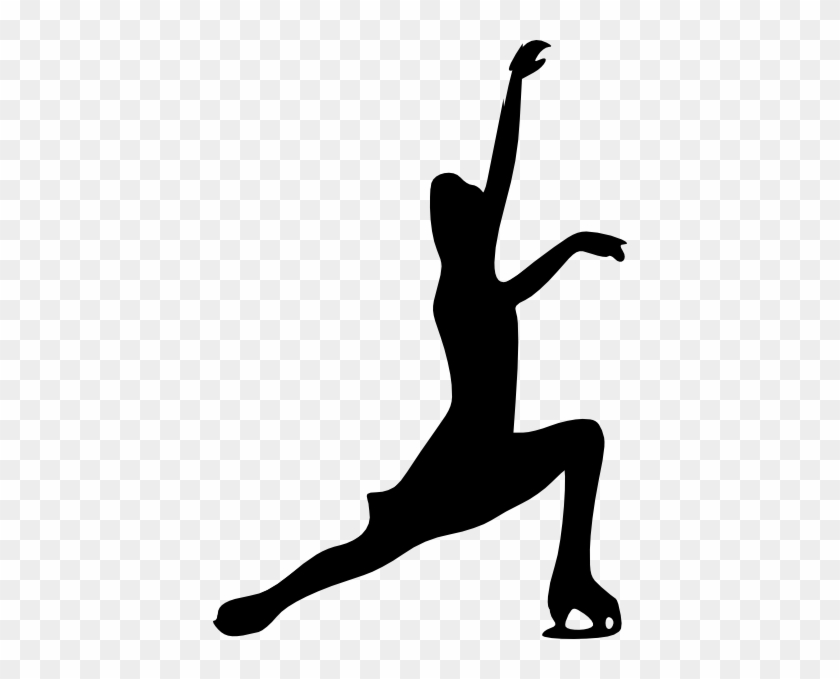 Female Ice Skater Clip Art At Clker - Figure Skating Clip Art #54532