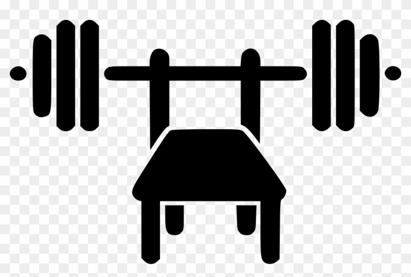 Bench Press Comments - Bench Press Clipart Black And White #54613